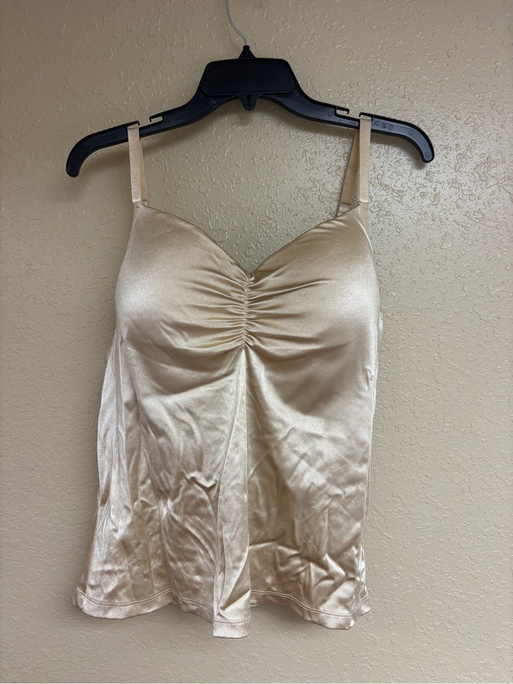 Fashion Bug Beige Satin-Look Cami Top